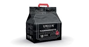 Uhelné brikety Union 7", balení 10 kg, papírová taška, 800 kg